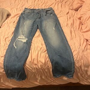 Women’s distressed Blue Jeans